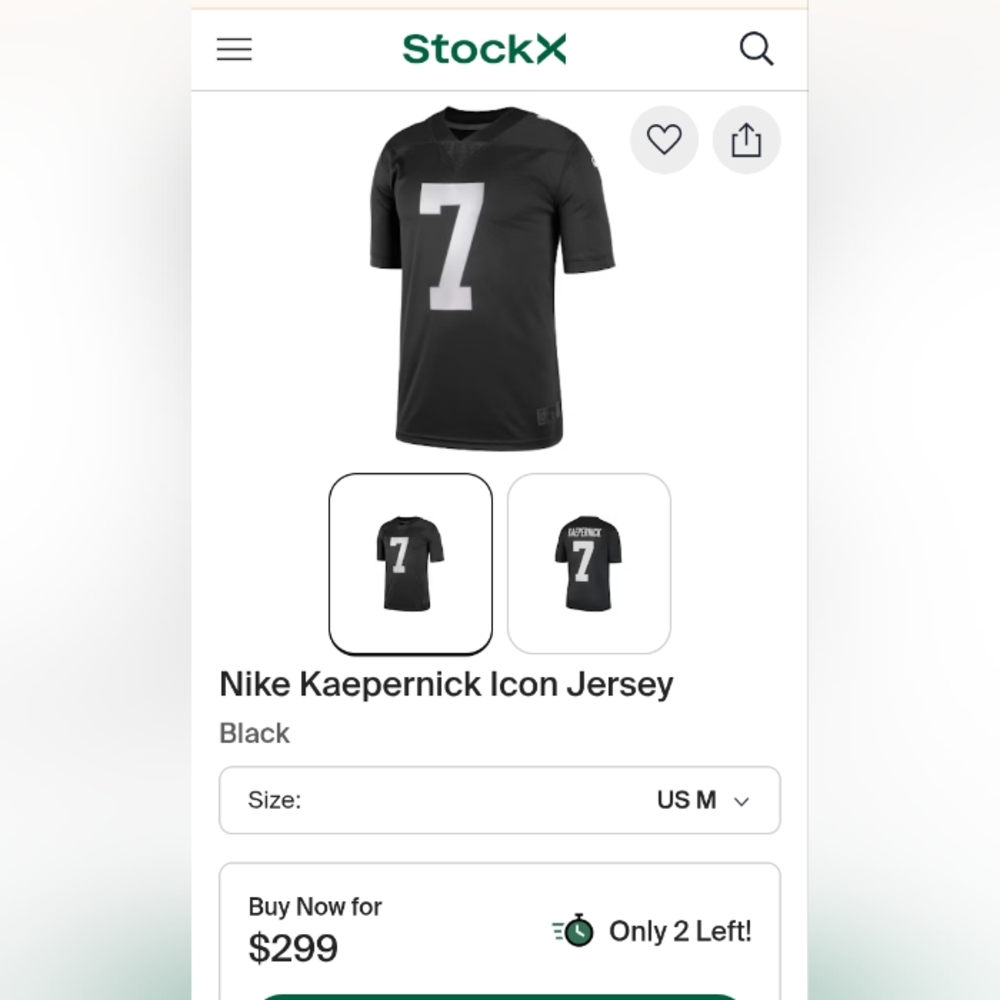 🔥 Kalin Kaepernick "Rare" Limited Edition Nike Team Icon Mens Medium Jersey.